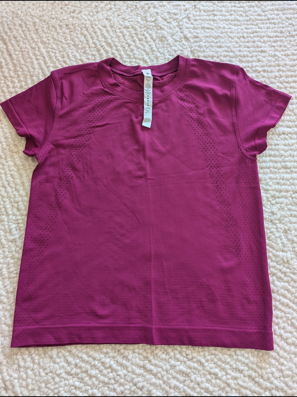 lululemon athletica Women's Crewneck Tee in Magenta